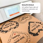 Einfaches Muttertagsbasteln zum Ausdrucken mit Duplos