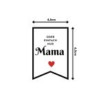 Größe der Muffin Verzierungen für den Muttertag