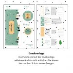 Druckvorlage für den achtsamen Adventskalender, gemacht aus einer alten Konservendose.