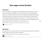Bewertungen von Kunden. Super leicht runter zu laden und dann zu bearbeiten. Das Design ist traumhaft. Es kommt bestimmt gut an bei meinen Freunden.