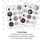 Digitale Vorlage für die Zahlen 1 bis 24 für einen Adventskalender zum Ausdrucken.