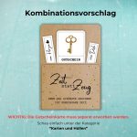 Escape Room Gutschein zum downloaden. Der Gutschein kann mit einer Gutscheinkarte kombiniert werden, auf der steht "Zeit statt Zeug. Denn das schönste Geschenk ist gemeinsame Zeit."