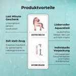 Produktvorteile des Reiten Gutschein: Last Minute Geschenk - unkompliziert daheim ausdrucken; Zeit statt Zeug - Kreatives Geschenk für gemeinsame Lieblingsmomente; Liebevoller Aquarellstil - zauberhaftes Design, das Lust auf mehr macht; Individuelle Verpackung - mit passenden Gutscheinkarten und -hüllen kombinierbar
