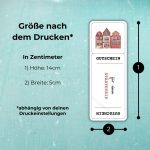 Der Gutschein Städtetrip hat nach dem Drucken die Maße 14cm x 5cm - abhängig von deinen Druckeinstellungen!