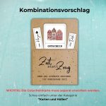 Gutschein Städtetrip zum downloaden. Der Gutschein kann mit einer Gutscheinkarte kombiniert werden, auf der steht "Zeit statt Zeug. Denn das schönste Geschenk ist gemeinsame Zeit."