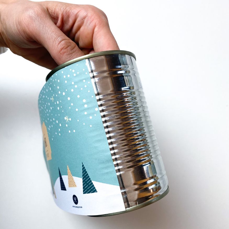 Achtsamkeits Adventskalender zum Ausdrucken aus einer Konservendose basteln