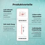 Produktvorteile der Weihnachts-Gutschein Vorlage für Weihnachtsmomente zu zweit: Last Minute Geschenk unkompliziert daheim ausdrucken, ‚Zeit statt Zeug‘ für gemeinsame Lieblingsmomente, liebevoller Aquarellstil, individuelle Verpackung mit Karten und Hüllen kombinierbar