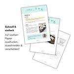 Abgebildete Bastelanleitung zeigt die Smarties Geschenk Vorlage mit Tipps zu Papierwahl, Druckeinstellungen und Bastelschritten. Perfekte kleine DIY Idee für die Adventszeit zum Selbermachen.