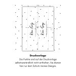 Digitale Druckvorlage mit zwei Banderolen im Design „Keine Sorge“. Schwarze Punkte dienen als Schutz des Designs. Perfekt zum Ausdrucken und Basteln einer liebevollen, witzigen Kleinigkeit mit Tütensuppe.