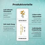 Produktvorteile der Auszeit in der Natur Gutschein Vorlage: Last Minute Geschenk – unkompliziert daheim ausdrucken; Zeit statt Zeug – Kreatives Geschenk für gemeinsame Lieblingsmomente; Liebevoller Aquarellstil – zauberhaftes Design, das Lust auf mehr macht; Individuelle Verpackung – mit passenden Gutscheinkarten und -hüllen kombinierbar