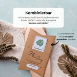 Gutschein Botanischer Garten selber basteln und ausdrucken. Unterschiedliche Gutscheinkarten zu verschiedenen Geschenkanlässen sind separat erhältlich in der Kategorie „Karten und Hüllen“.