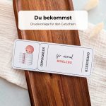 Gutschein Bowling Druckvorlage als PDF zum Downloaden. Auf dem Bowling-Gutschein sind ein Kegel und eine Bowlingkugel im Aquarellstil abgebildet.