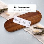 Gutschein Kräuterwanderung Druckvorlage als PDF zum Downloaden. Auf dem Kräuterwanderung-Gutschein ist ein gebundener Strauß mit Lavendel im Aquarellstil abgebildet.