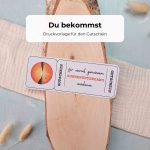 Gutschein Sonnenuntergang Druckvorlage als PDF zum Downloaden. Auf dem Sonnenuntergang-Gutschein ist ein Sonnenuntergang im Aquarellstil abgebildet.